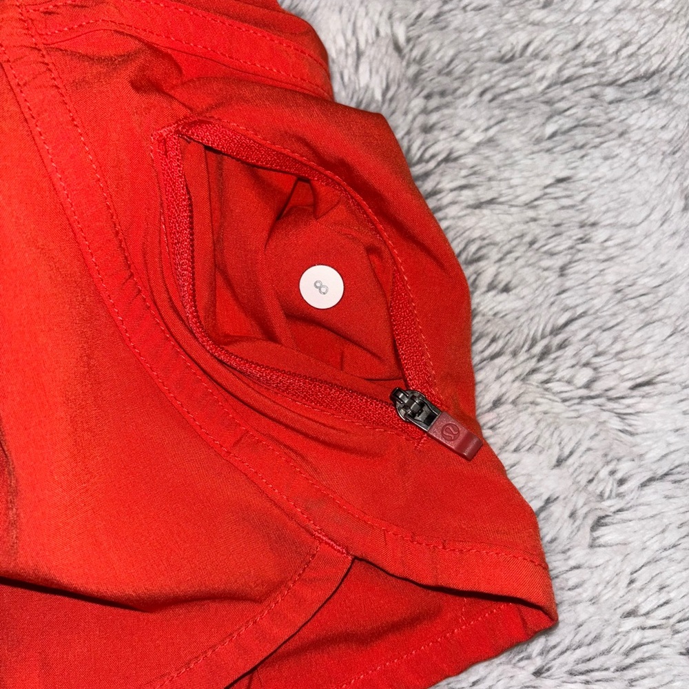 Lululemon Orange Athletic Shorts - Picture 4 of 4
